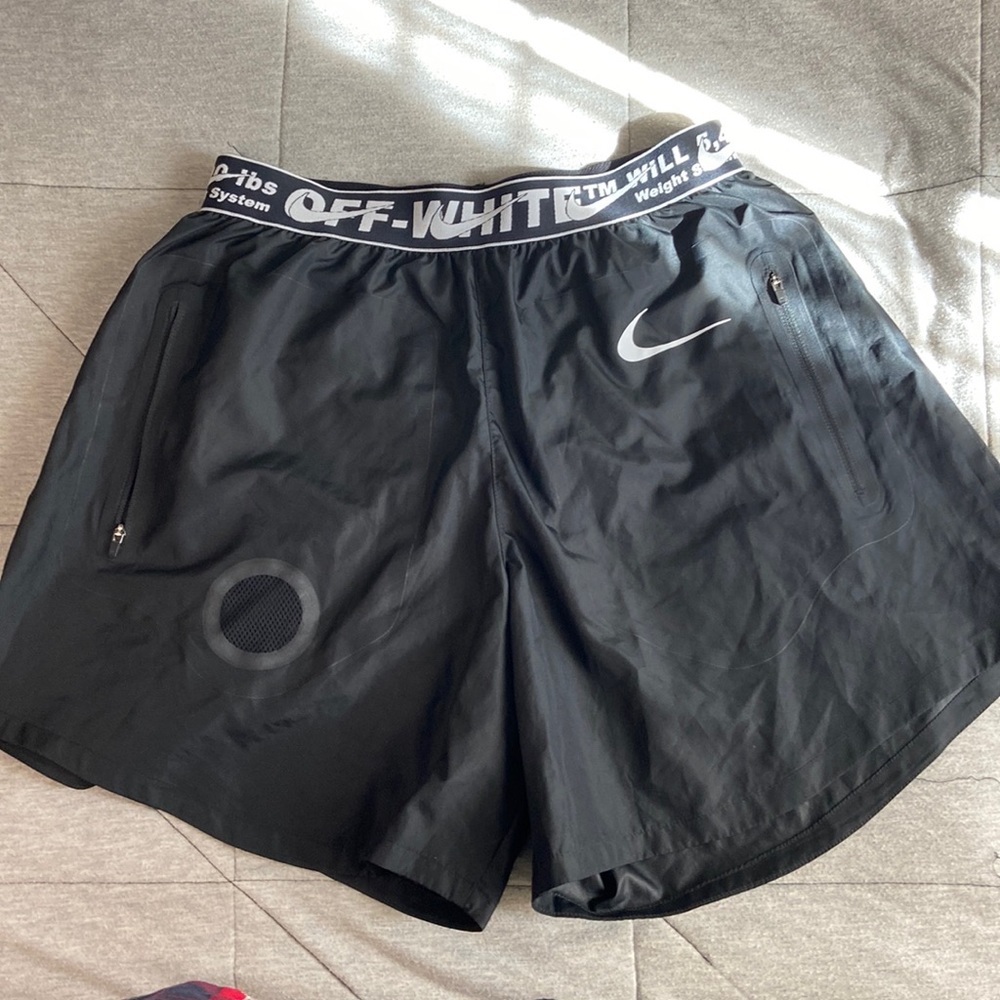 Off white x Nike black shorts